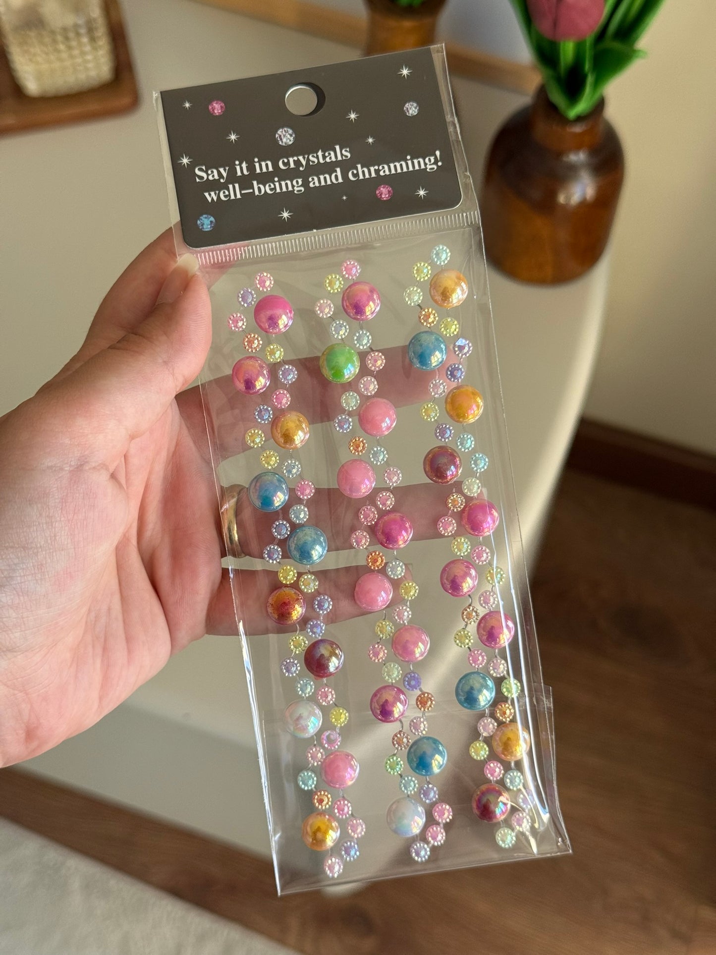 Kamera, Telefon, Tablet Uyumlu Taşlı Sticker (Renkli Model 2)