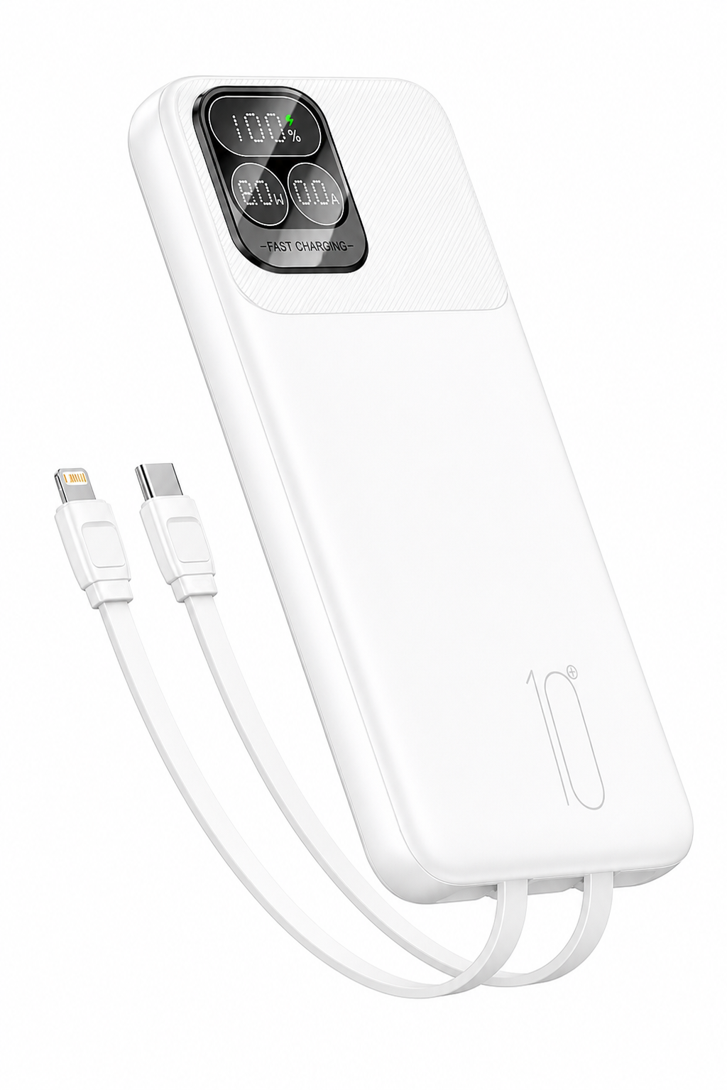 Kendinden Kablolu iphone ve Android Uyumlu Powerbank (22,5W-10.000mah)
