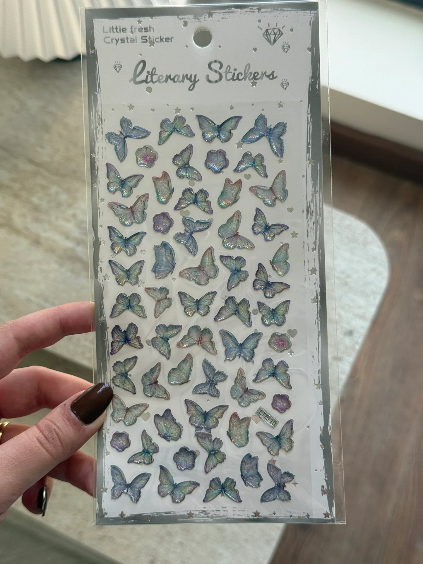 Kamera, Telefon, Tablet Uyumlu Crystal Sticker Kelebek