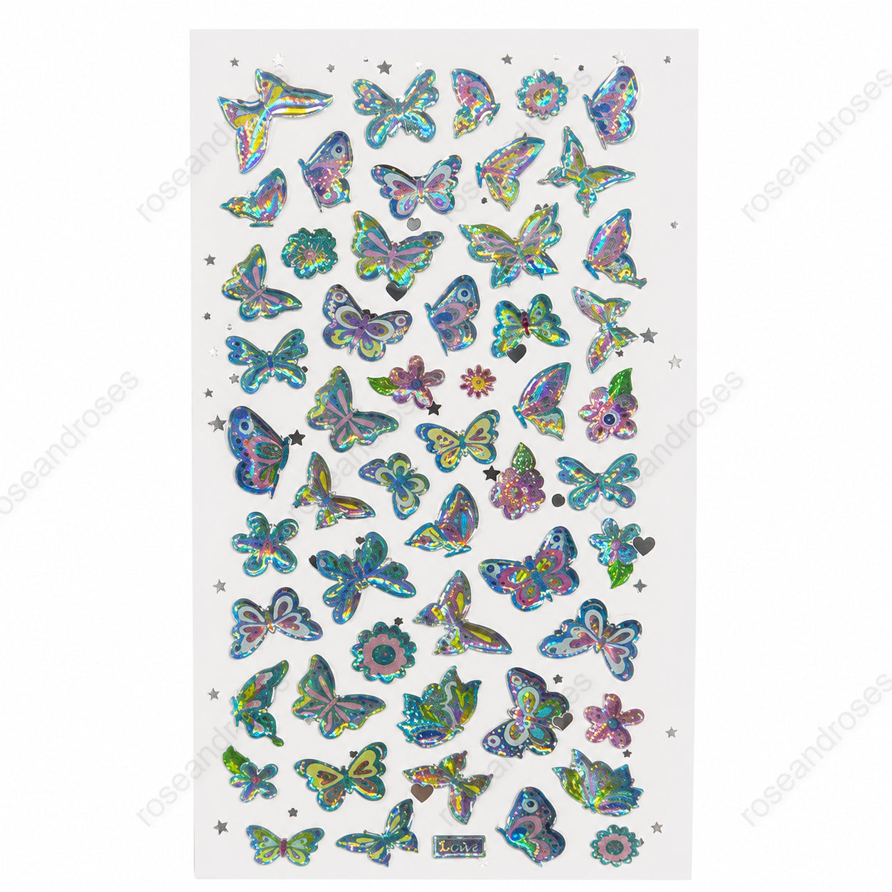 Kamera, Telefon, Tablet Uyumlu Crystal Sticker Kelebek