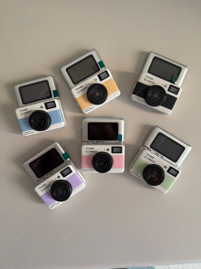 RetroFlip Mini Dönen Ekranlı Retro Efektli Dijital Kamera (Mavi)