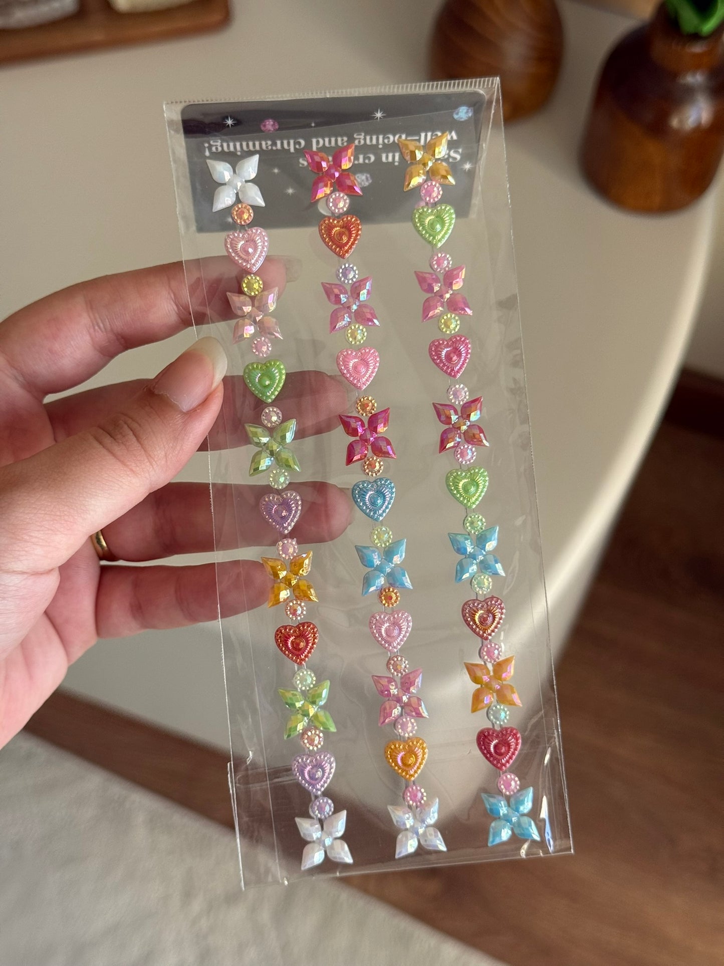 Kamera, Telefon, Tablet Uyumlu Taşlı Sticker (Renkli Model 1)