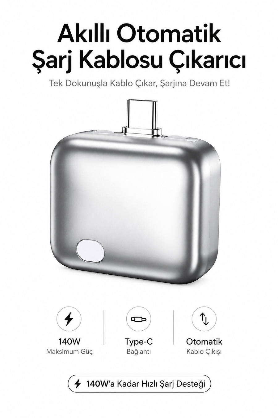 Akıllı Otomatik Şarj Kablosu Çıkarıcı