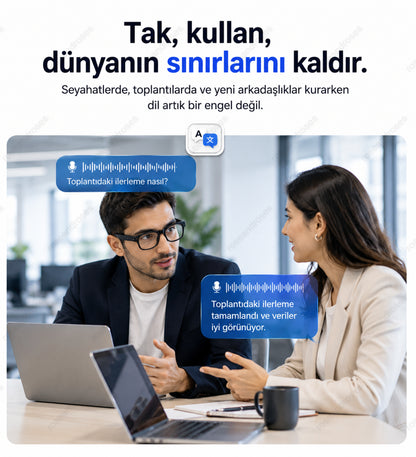 AI Destekli Kameralı Akıllı Çeviri ve Video Kayıt Özellikli Akıllı Gözlük