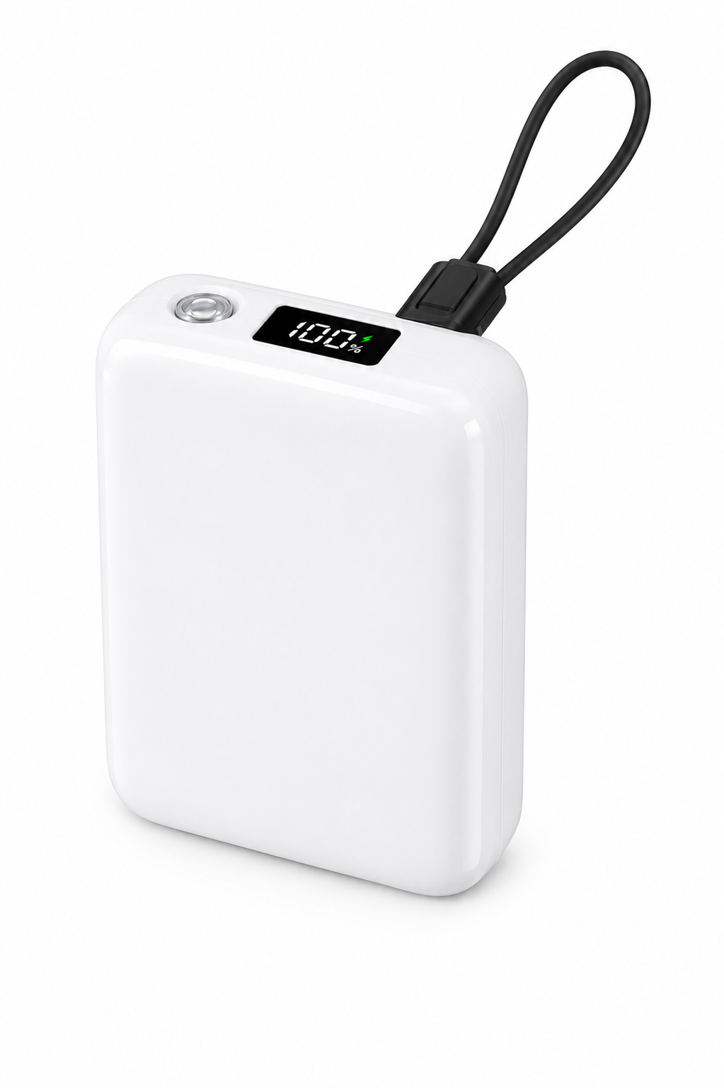 Tüm Cihazlarla Uyumlu El Fenerli Dijital TypeC/Lightning Powerbank