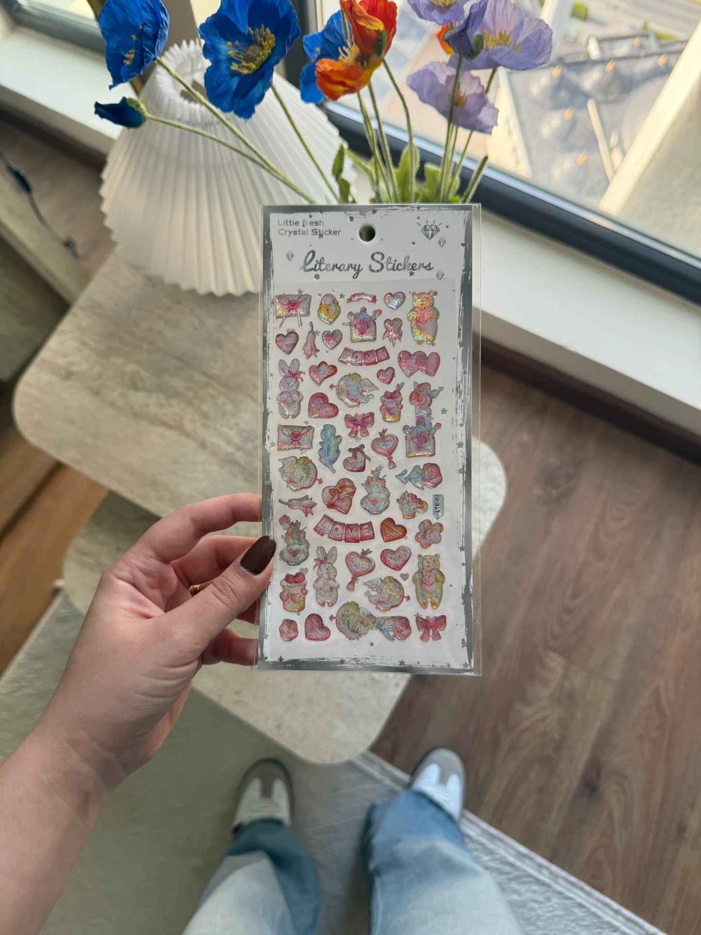 Kamera, Telefon, Tablet Uyumlu Crystal Sticker Love Tema