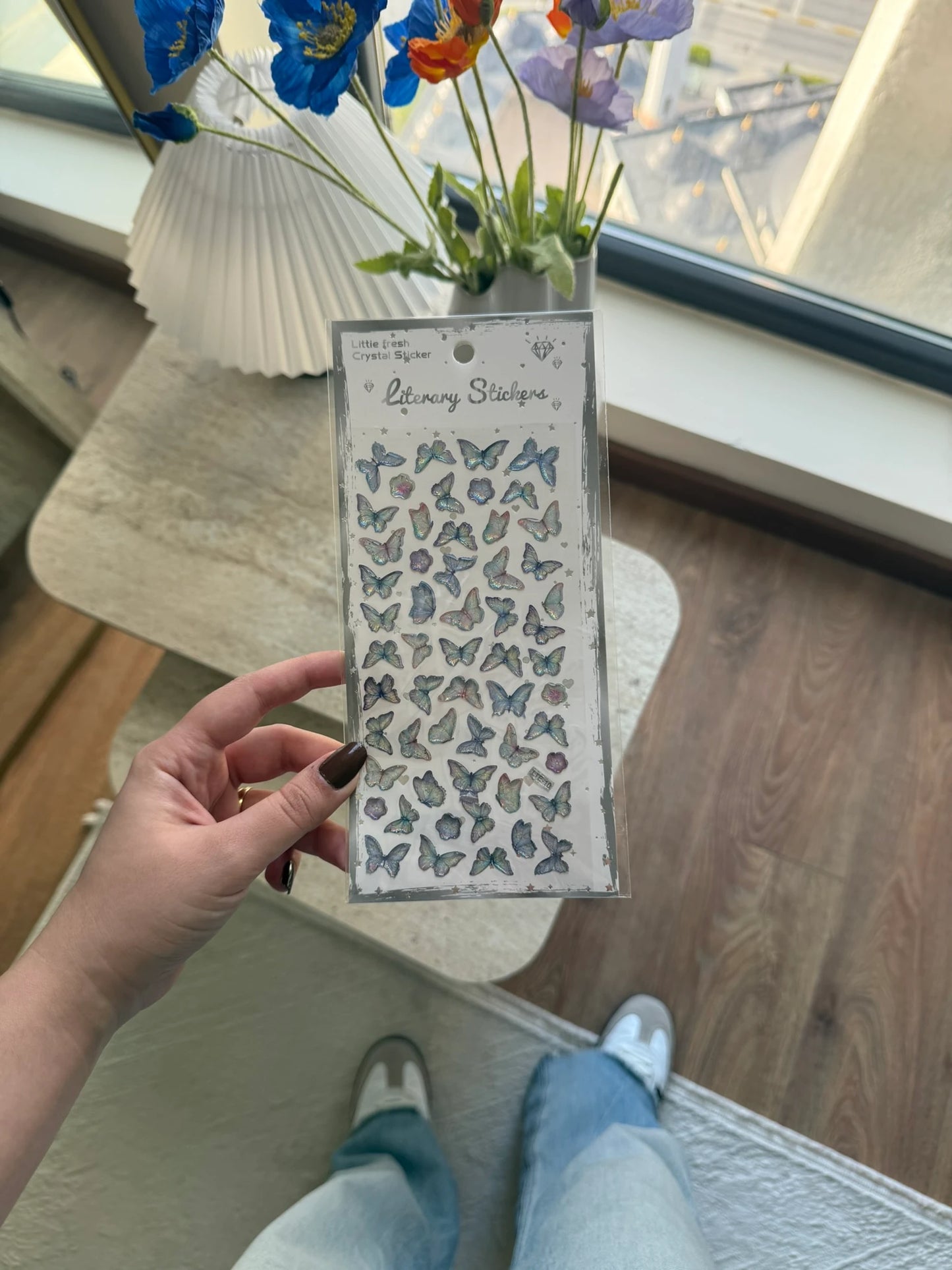 Kamera, Telefon, Tablet Uyumlu Crystal Sticker Kelebek