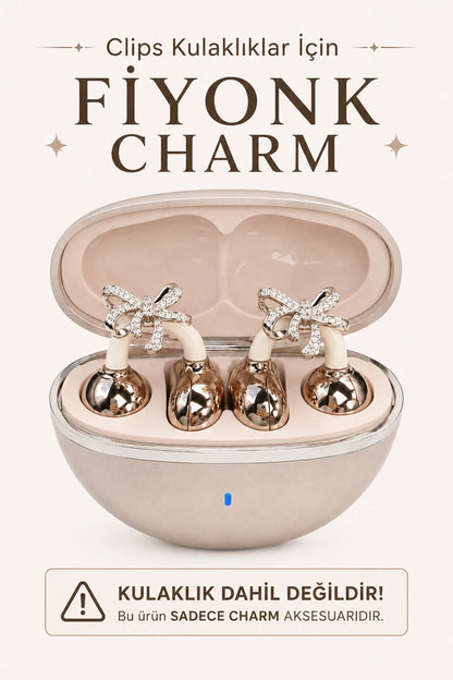 Klips Kulaklık Uyumlu Charm Süsü - (Her Model 2 Adettir) (Fiyonk)