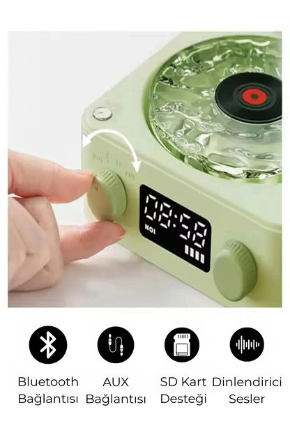 Retro Pikap Tasarımlı Bluetooth Kablosuz Speaker (Mor)
