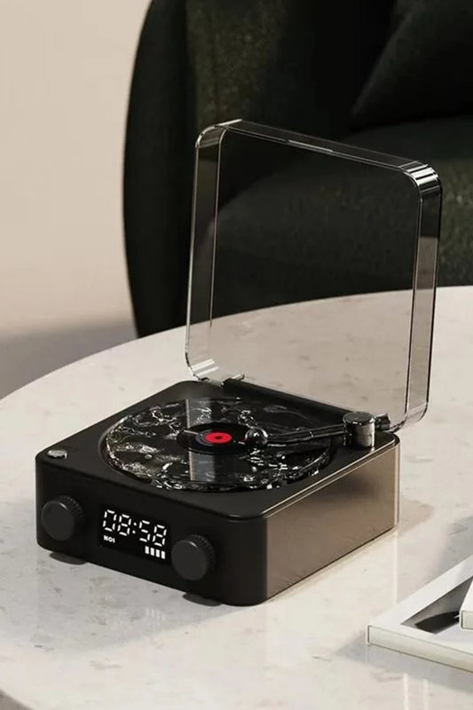 Retro Pikap Tasarımlı Bluetooth Kablosuz Speaker (Siyah)
