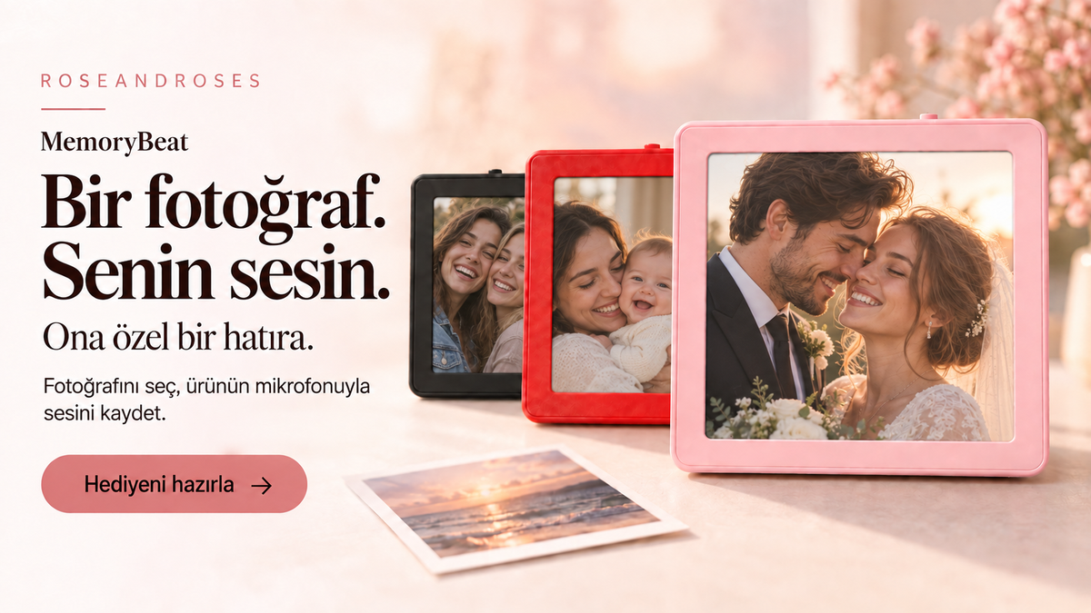 MemoryBeat: Bir fotoğraf, senin sesin. Fotoğrafını seç, ürünün mikrofonuyla sesini kaydet; ona özel bir hatıra hazırla.