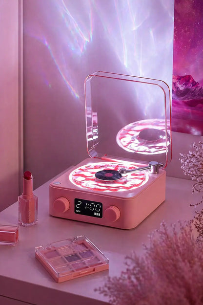 Retro Pikap Tasarımlı Bluetooth Kablosuz Speaker (Pembe)