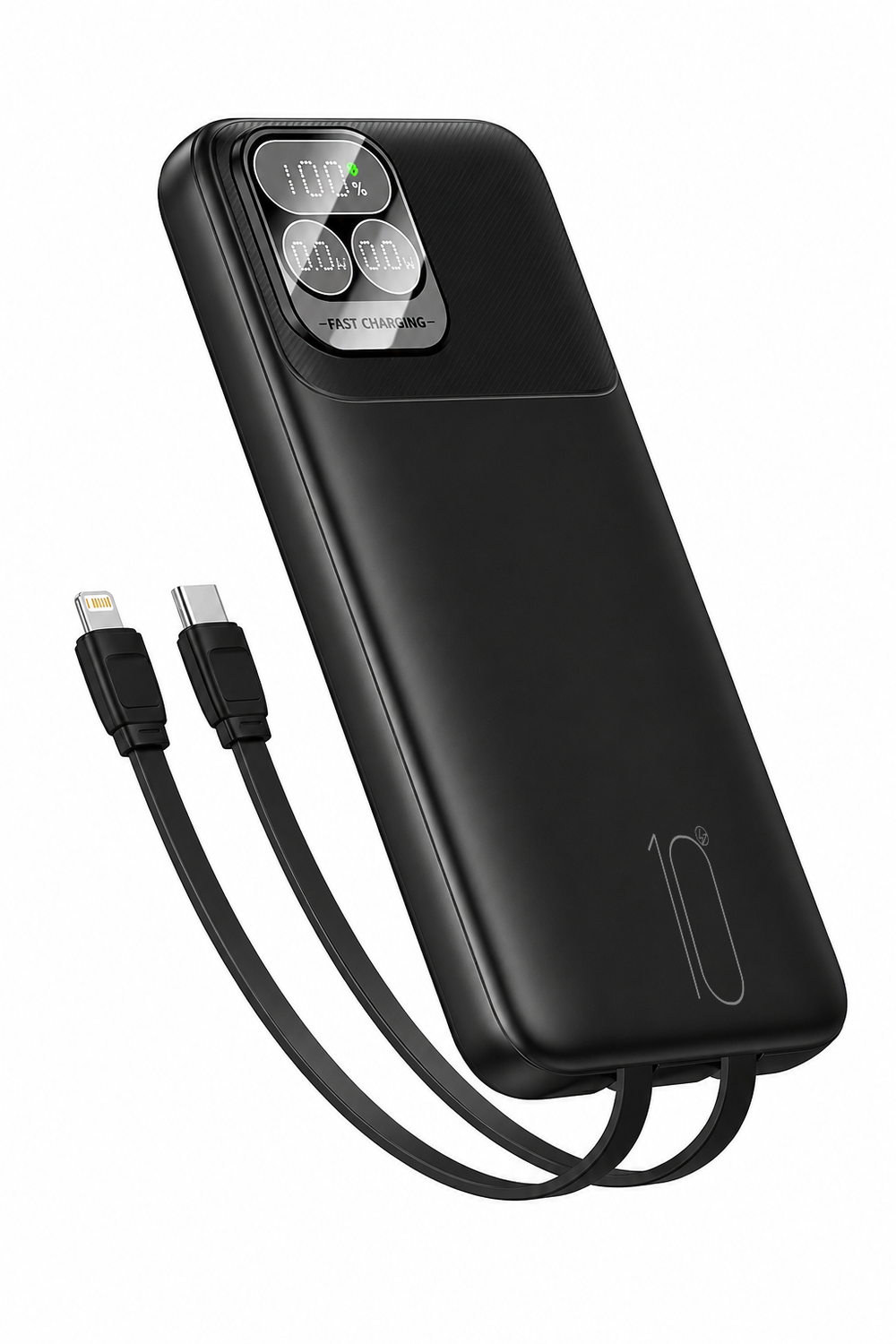 Kendinden Kablolu iphone ve Android Uyumlu Powerbank (22,5W-10.000mah)