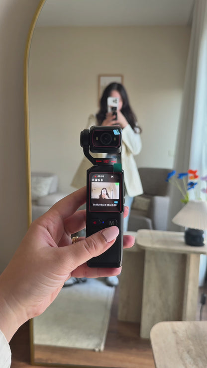 Pocket Cam 2K Vlog Aksiyon Kamera Ips Ekran Ayarlanabilir Lens Stabil Çekim Özellikli