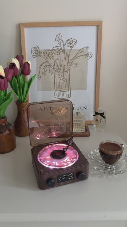 Retro Pikap Tasarımlı Bluetooth Kablosuz Speaker (Kahverengi)