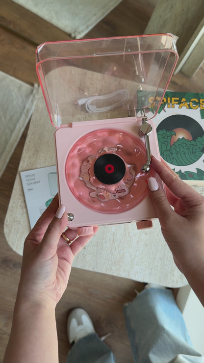 Retro Pikap Tasarımlı Bluetooth Kablosuz Speaker (Pembe)