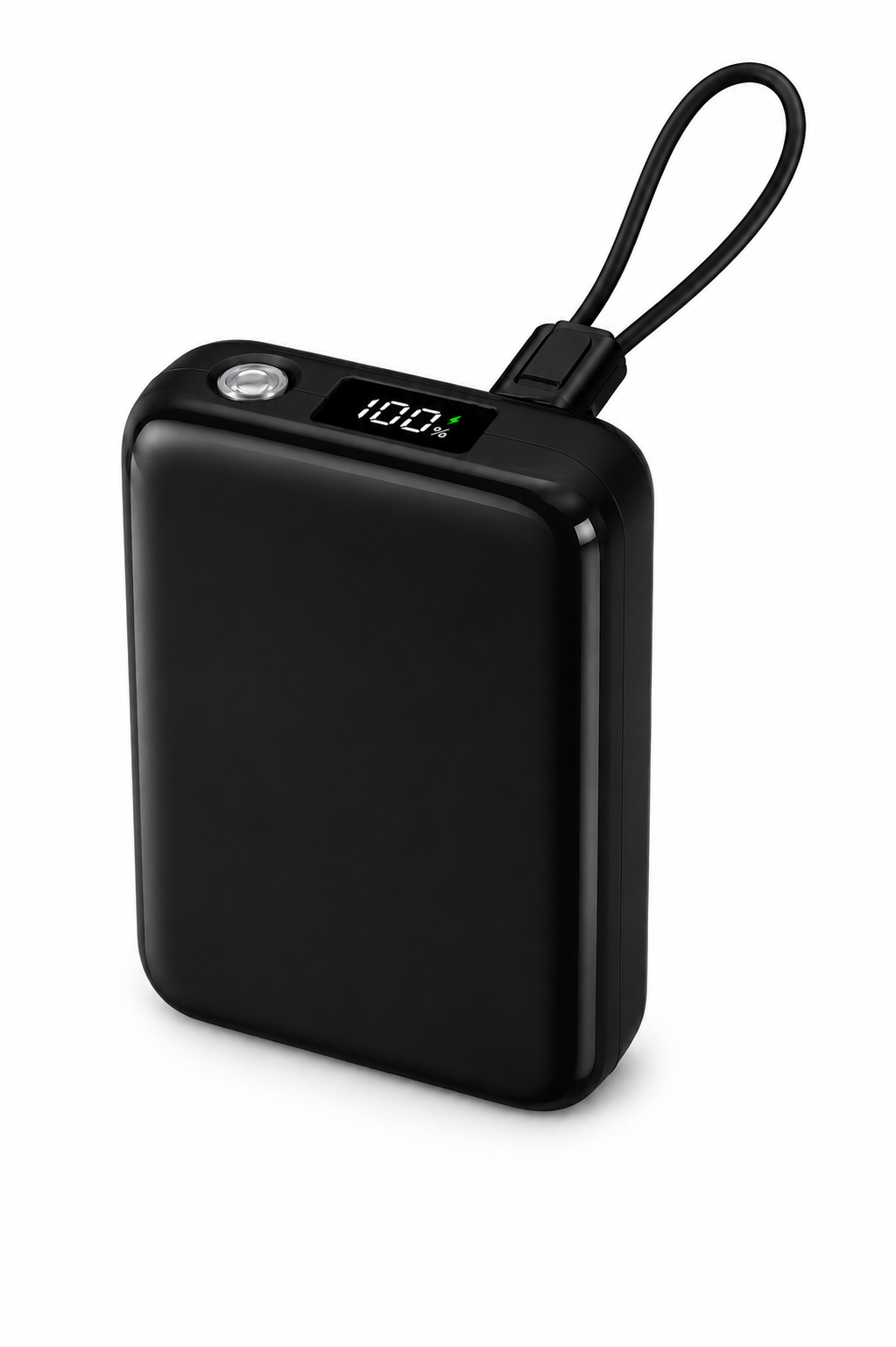 Tüm Cihazlarla Uyumlu El Fenerli Dijital TypeC/Lightning Powerbank