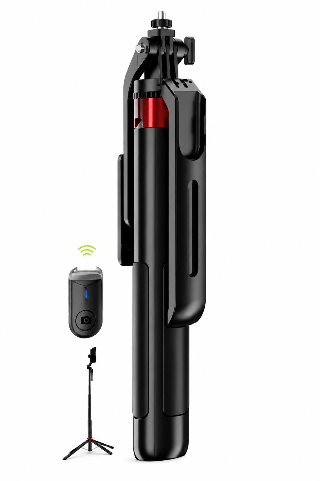Kamera ve Telefon Uyumlu Selfie Çubuğu Ayaklı Tripod (1.8m)